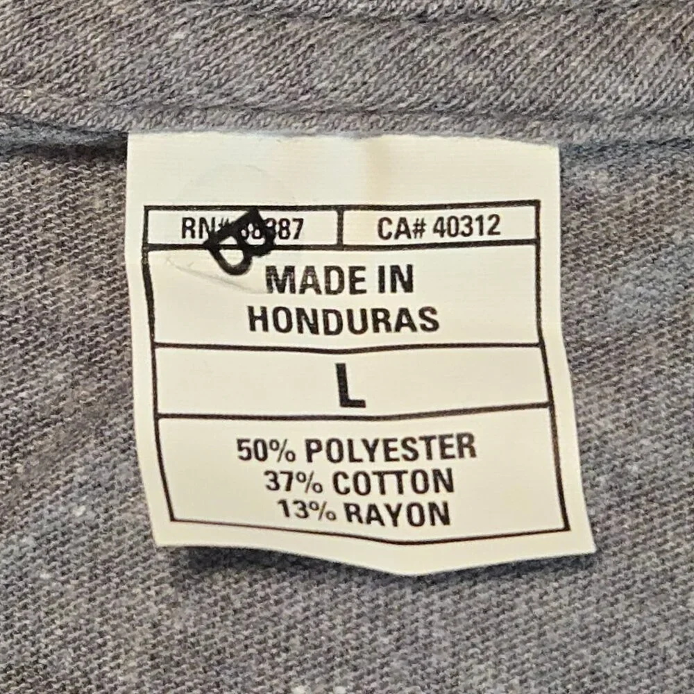 Adidas Plain Gray Short Sleeved T-Shirt - size: LG